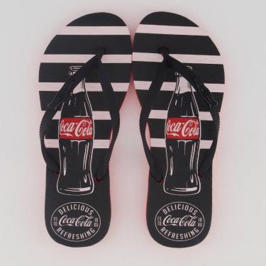 Imagem de Chinelo Coca Cola Delicious Feminino Vermelho e Preto-Feminino