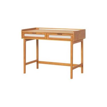 Imagem de Escrivaninha com Gavetas Nora - Nozes - Meu Móvel de Madeira Nozes