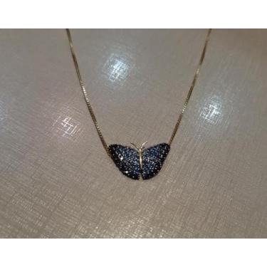 Imagem de Pingente Borboleta Com Zircônias Em Ouro 18k - Gift