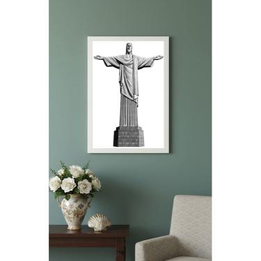 Imagem de Quadro Decorativo Estátua do Cristo Redentor  - 70x50cm