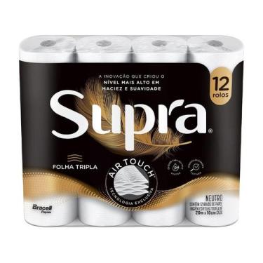 Imagem de Papel Higiênico Folha Tripla Bracell Supra 12 Rolos 20m, 12