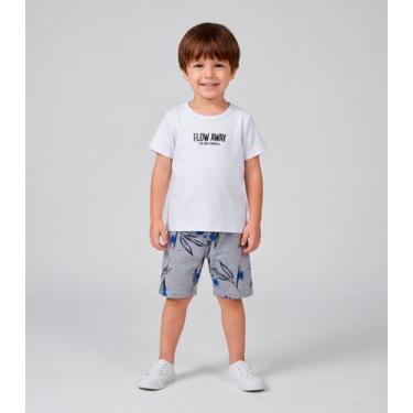 Imagem de Conjunto Infantil Masculino Com Estampa Localizada Cinza - Select, 4, 