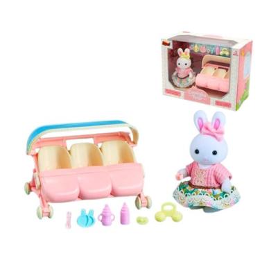 Imagem de Casinha Feliz Brinquedo Infantil Tipo Sylvanian Family Delicado Com Co