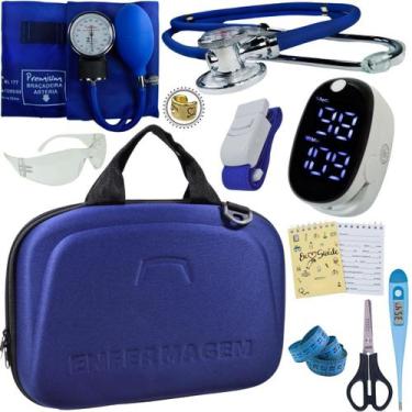 Imagem de Kit Enfermagem Estagio Super Luxo Medidor de Glicose Completo Premium,