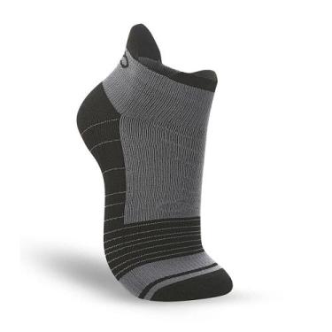 Imagem de Meia Olympikus Funcional Cano Curto Unissex Preta e Cinza, M