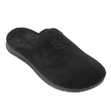 Imagem de Pantufa Masculina Pegada Forrada Suede 166001, 38, Preto