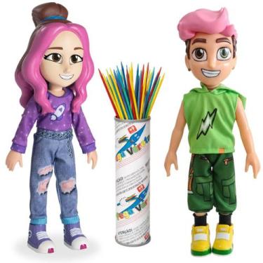 Imagem de Boneca Katlen + Void Dos Rosas Bonecos Vinil + Pega Vareta - novabrink