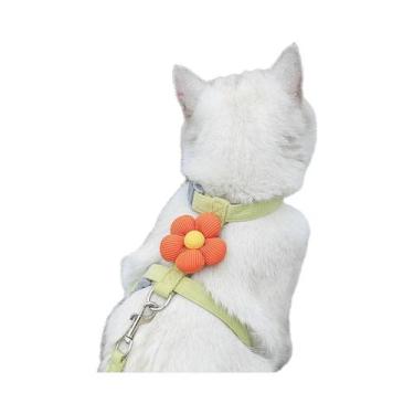 Imagem de Conjunto De Coleira E Guia Para Cães E Gatos Pequenos, Ajustável E Res