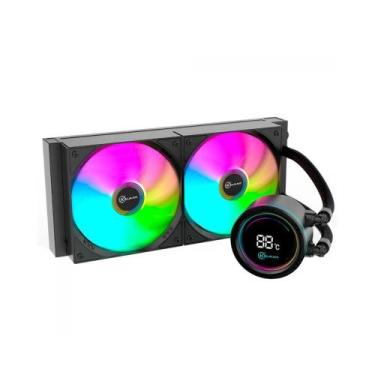 Imagem de Watercooler Kalkan Alpha 240mm ARGB com Tela Digital KLK00047