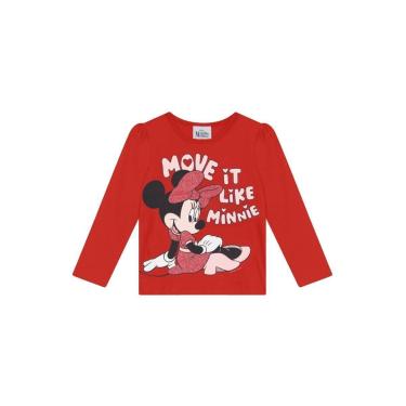 Imagem de Blusa infantil menina da Minnie Mouse Brandili-Feminino