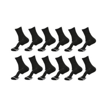 Imagem de Meias Atléticas Masculinas Com Amortecimento Em Malha Respirável, 3 Pa