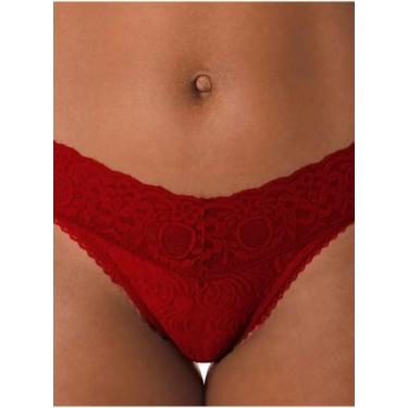 Imagem de Calcinha Fio Dental Demillus 051190 Buquê Renda Poliamida T. PP/M G/EG
