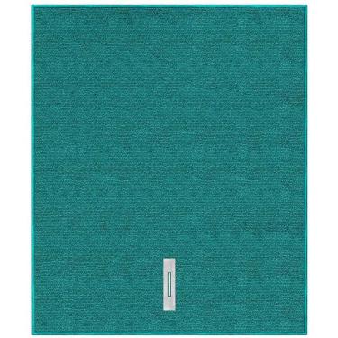 Imagem de Pano para Chão com Furo Microfibra para Limpeza Que Não Solta Pó 80x60cm Verde Flashlimp