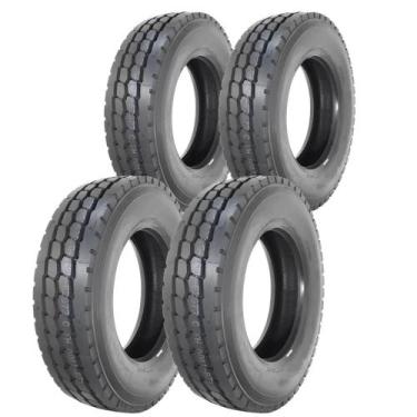 Imagem de Kit 4 Pneus 275/80R22.5 Liso Misto 18 Lonas 149/146K MA40A Linglong