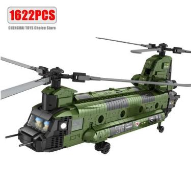 Imagem de Blocos De Montar De Helicóptero Chinook Da Série Aeronaves Militares P