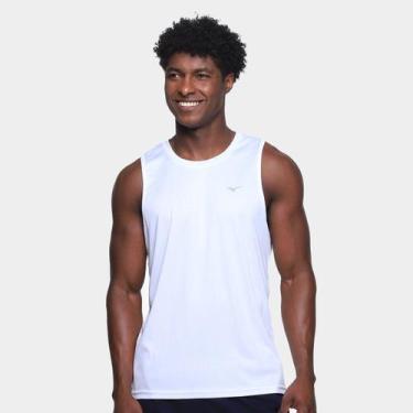 Imagem de Regata Mizuno Spark 2 Masculina, Branco, P