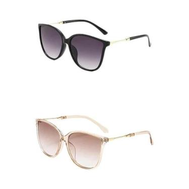 Imagem de Óculos De Sol Femininos Vintage Estilo Gatinho Retro Designer Espelhad