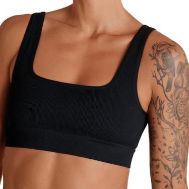 Imagem de Top Lupo Sport Canelado Basic Seamless 71914-001, Preto, GG, Feminino