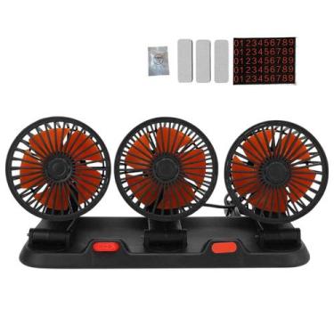Imagem de Ventilador Portatil Ajustavel Giratorio Home Office Mesa Triplo 2 Velo