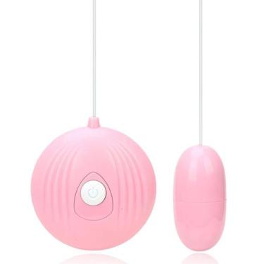 Imagem de Vibrador Cápsula Vibratória Bullet Shell Controle 7 Vibrações Rosa - P