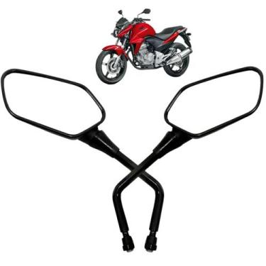 Imagem de Espelho retrovisor renascenca cb300 para todas honda (par)