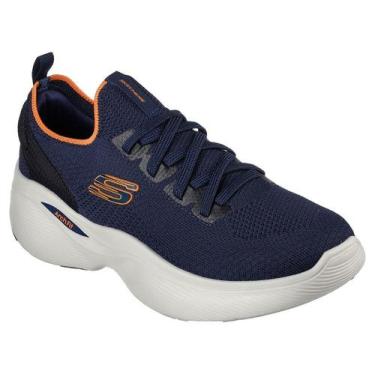 Imagem de Tênis Skechers Arch Fit Infinity Masculino - Marinho e Laranja, 41