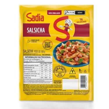 Imagem de Salsicha Tradicional 16 Unidades Sadia 500g Caixa c 10