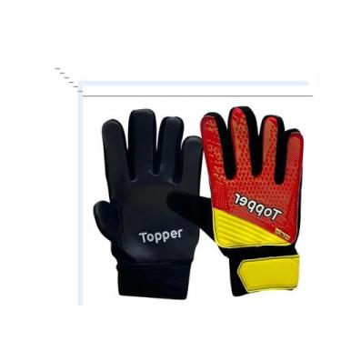 Imagem de Luva Topper Goleiro Infantil vermelha, 7