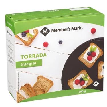 Imagem de Torrada Integral Member's Mark 300g Crocante Leve Rica em Fibras Para 