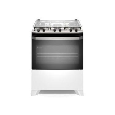 Imagem de Fogão Piso 5 Bocas a Gás Electrolux FE5IW Efficient Mesa Inox Automático Branco Bivolt