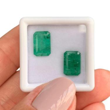 Imagem de Esmeralda Baguete Par 4,19ct - SP GEMAS