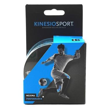 Imagem de Bandagem Adesiva/Fita Terapêutica - KinesioSport, Azul