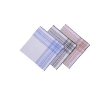 Imagem de Lenço Premier Tramado Blanc Kit C-3 Presidente - 3 Unidades, 41 x 41
