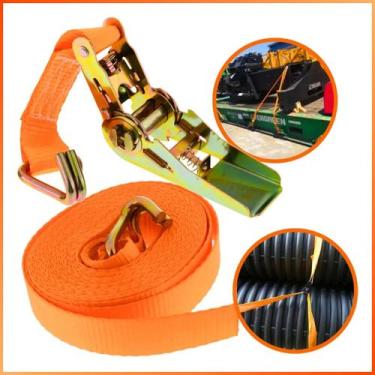 Imagem de Kit cinta e catraca p/amarraçao de carga 800kg 3.5cm x 4.5m - bestfer