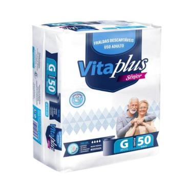 Imagem de Fralda Geriátrica Adulto G Vita Plus Care Com 50 Unidades