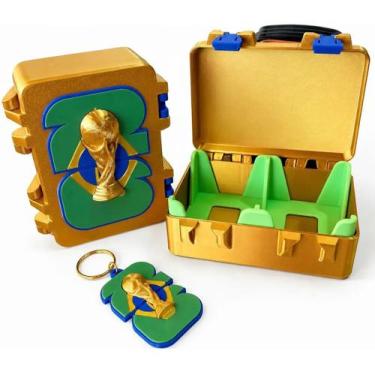 Imagem de Caixa Porta Figurinha Premium Copa Do Mundo 2026 Suporta 400 - TOP 3D 