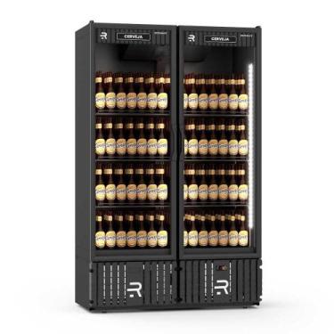 Imagem de Visa Cooler Cerveja 1300 Litros Porta de Vidro Aquecida Preto/Preto VC