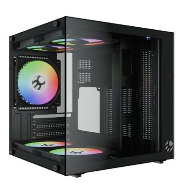 Imagem de Gabinete Gamer Bluecase BG-066 Life Pro - Vidro Temperado - Micro ATX 