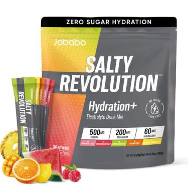 Imagem de Pó de Eletrólitos Jobabo Salty Revolution 30 Sachês