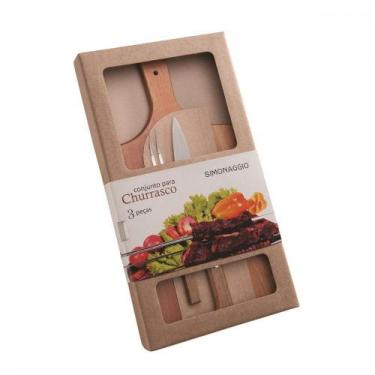 Imagem de Kit Churrasco Simonaggio 3Pecas Caixa 350.303.9055.400