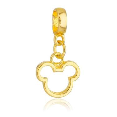 Imagem de Berloque Ratinho Vazado Banhado a Ouro 18k - Disney