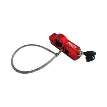 Imagem de Trava Antifurto CNC Para Guidão De Moto, Trava Elétrica Para Capacete 