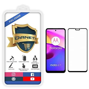 Imagem de Pel�cula De Vidro Temperado 3D Full Cover Para Motorola Moto E40 Com Tela De 6.5" - Prote��o Blindada Que Cobre Toda A Tela