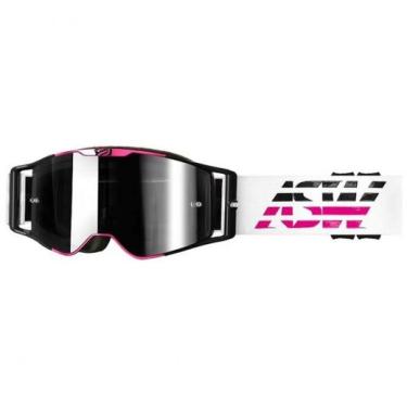 Imagem de Oculos asw motocross A3 triple branco rosa preto 2021