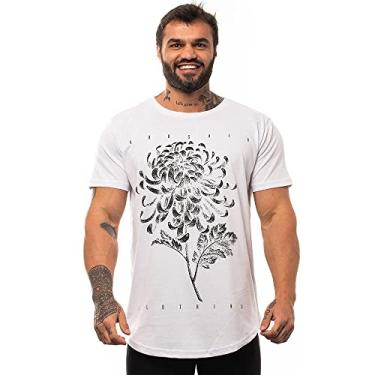 Imagem de Camiseta Longline Masculina MXD Conceito Estampas Variadas (G, Flor de Lírio)