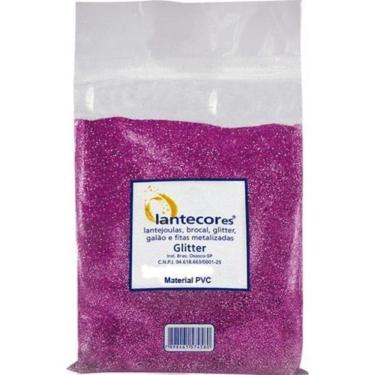Imagem de Glitter Pvc Rosa 500G Pó Brilho - Decoração