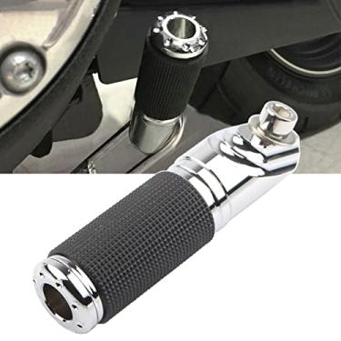 Imagem de FINMOKAL Extensão De Suporte Chrome Jiffy Stand Para Harley Dyna Wide Glide Fat Bob 91-17