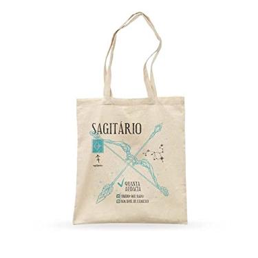 Imagem de Studio Geek Bolsa de Lona com Estampa de Signo Sagitário Amarelo (Yellow) 35cm x 40cm Adultos interessados em astrologia