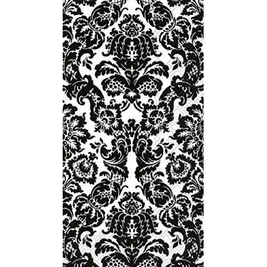 Imagem de Boston International IHR Guardanapos de papel para buffet de toalha de hóspedes, 21,6 cm x 11,4 cm, preto