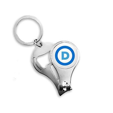 Imagem de Chaveiro abridor de garrafa abridor de garrafa com emblema americano festa democrático azul